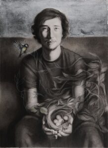 The Smallest Things 30 x 22 inches1 charcol and silver on paper Monitor size